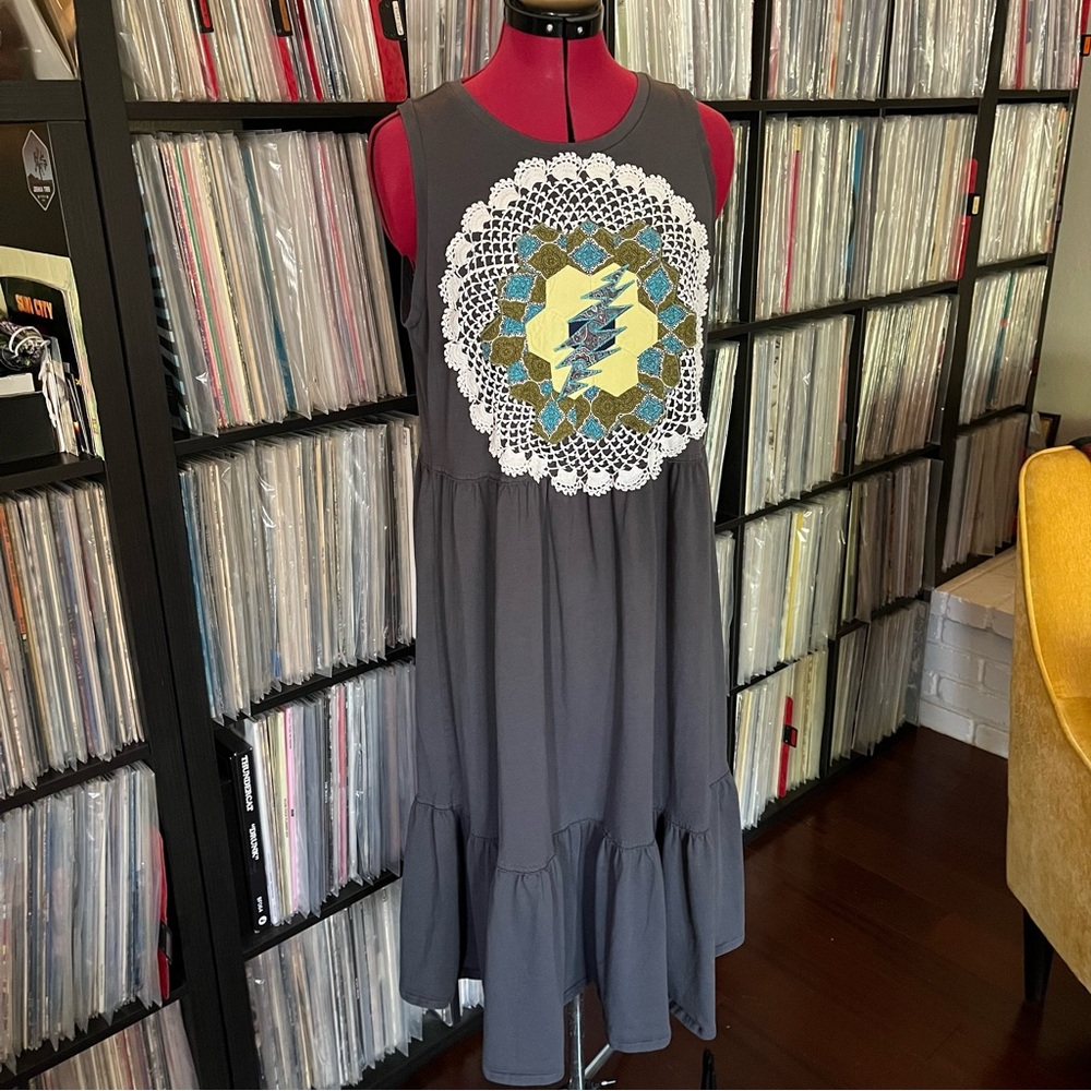 Grateful Mandala Quilt Block Patchwork Stealie Bo… - image 5